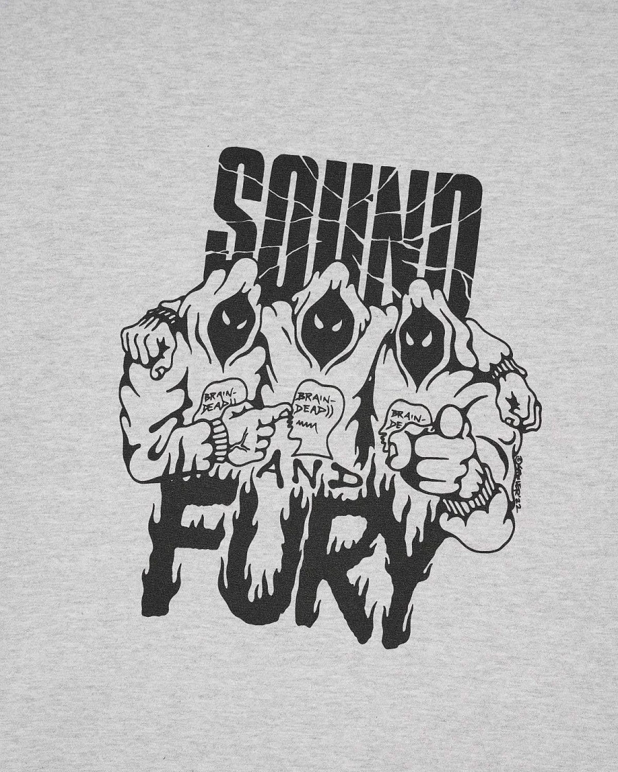Brain Dead X Spoiler Sound & Fury T-Shirt - Heather Grey