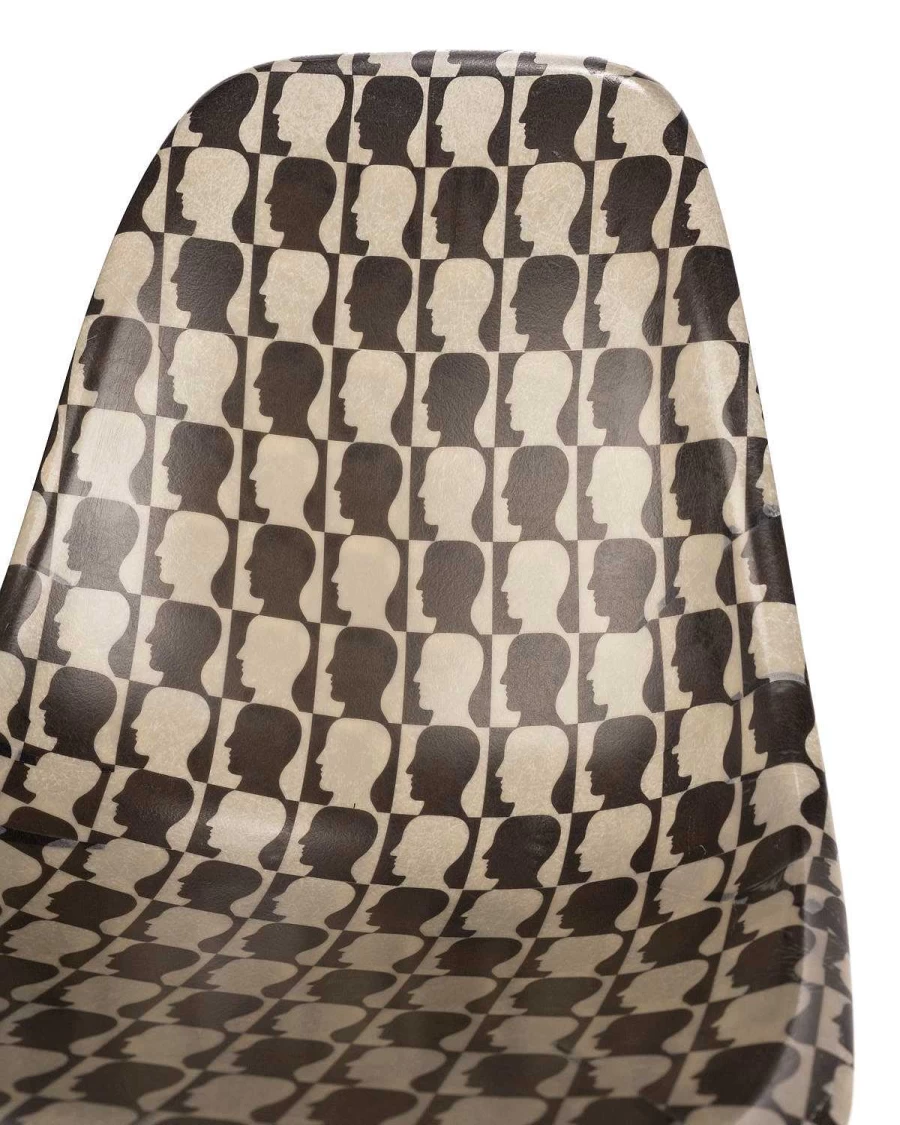 Brain Dead X Modernica Checkered Logohead Case Study® Furniture Shell Chair - Black