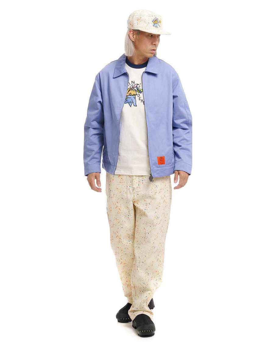 Brain Dead Garment Dyed Eisenhower Jacket - Lavender Violet Vintage Workwear