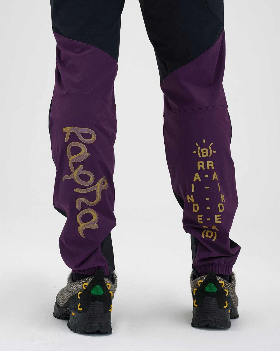 Brain Dead x Rapha Trail Pants - Black Cycling Trousers for Outdoor Adventures