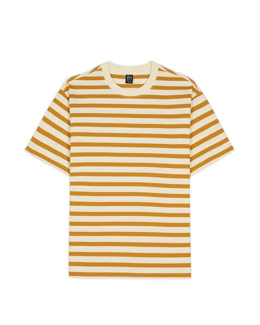 Organic Striped T-Shirt - Gold