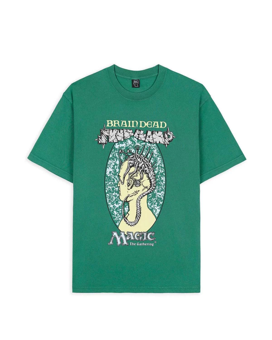 Brain Dead X Magic: The Gathering Skullclamp T-Shirt - Green