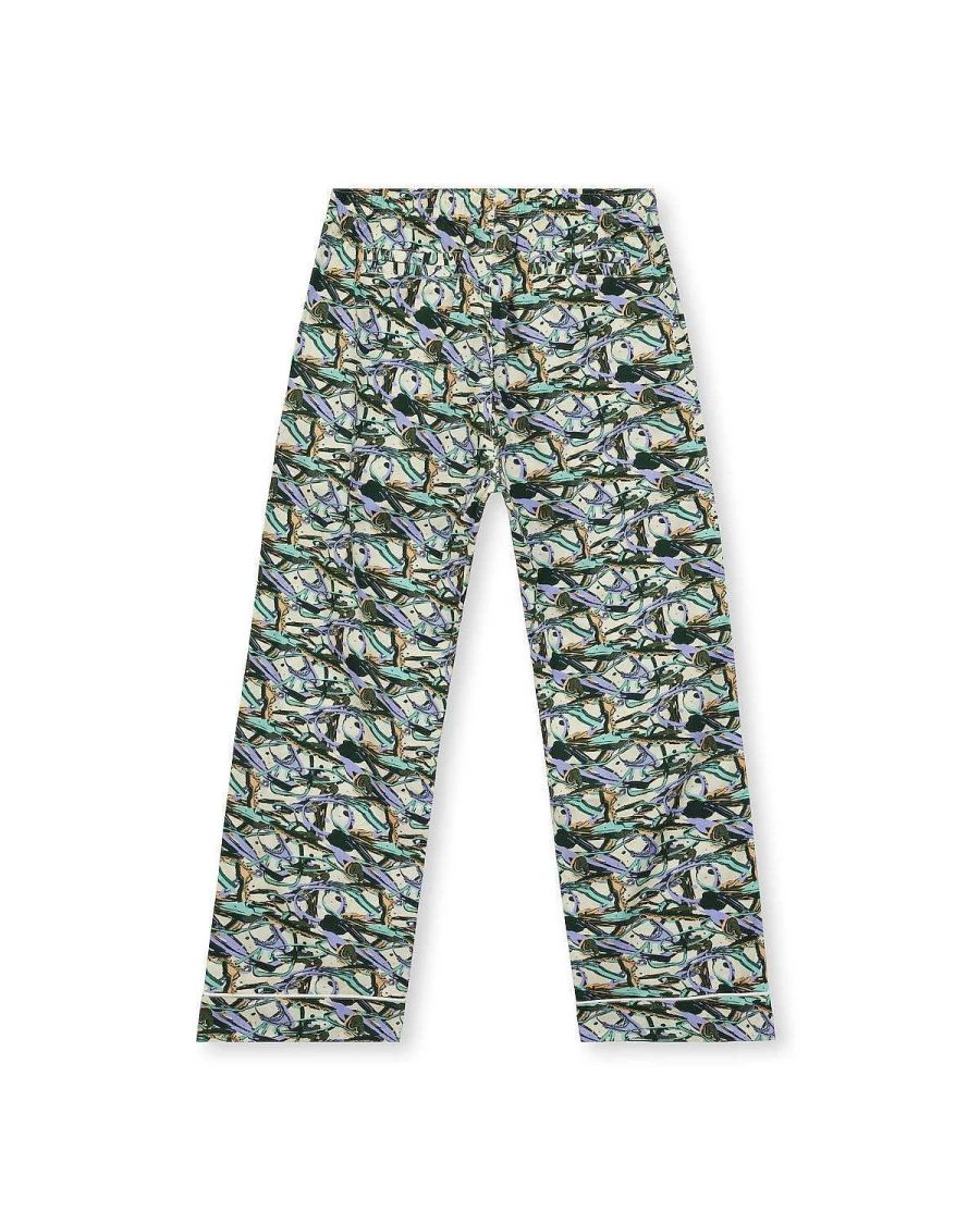 Brain Dead Multi-Color Graphic Print Lounge Pajama Pants - Streetwear Sleep Bottoms