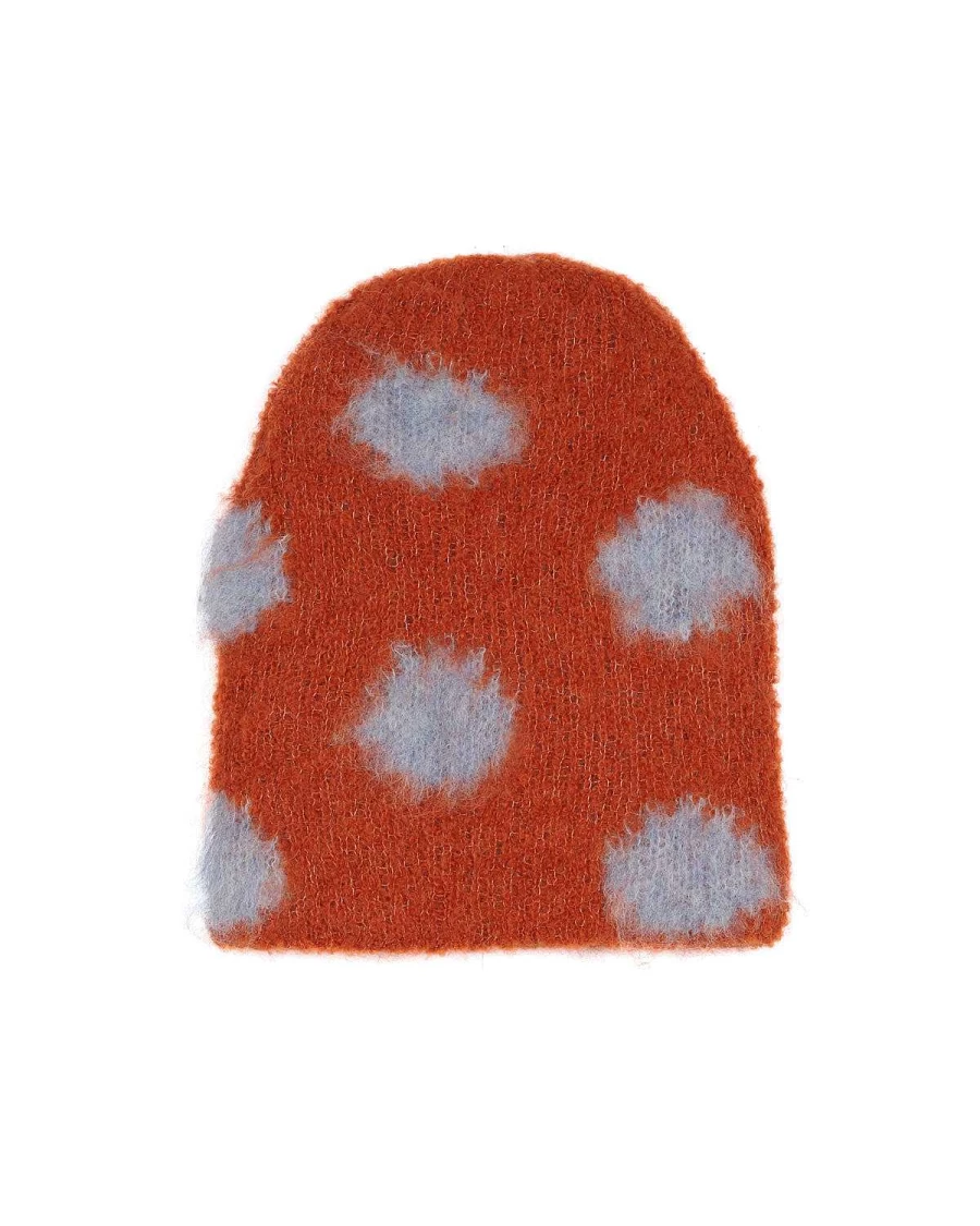Polka Dot Beanie - Terracotta
