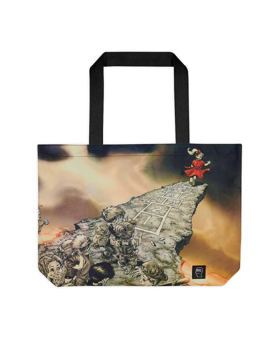 Brain Dead X Korn Follow The Leader Tote Bag - Tan