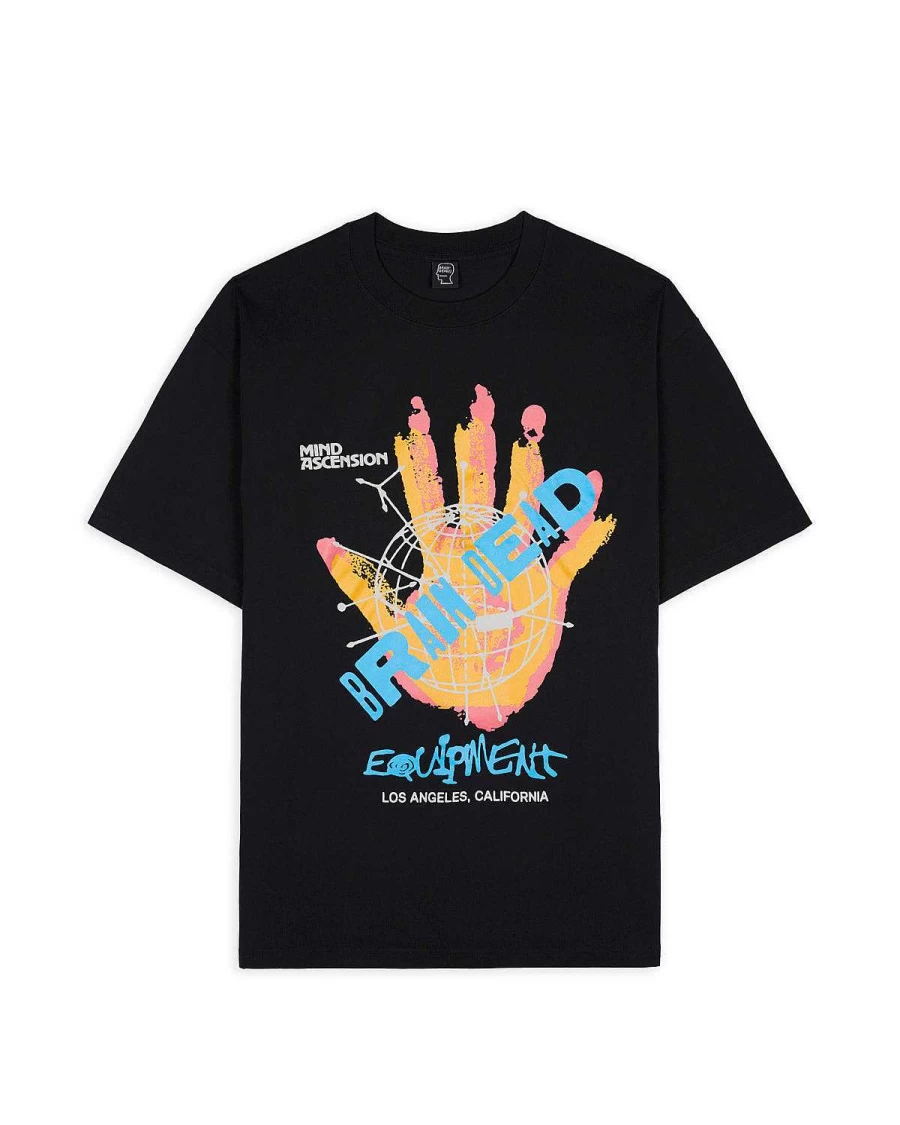 Brain Dead Equipment Mind Hand T-Shirt - Black