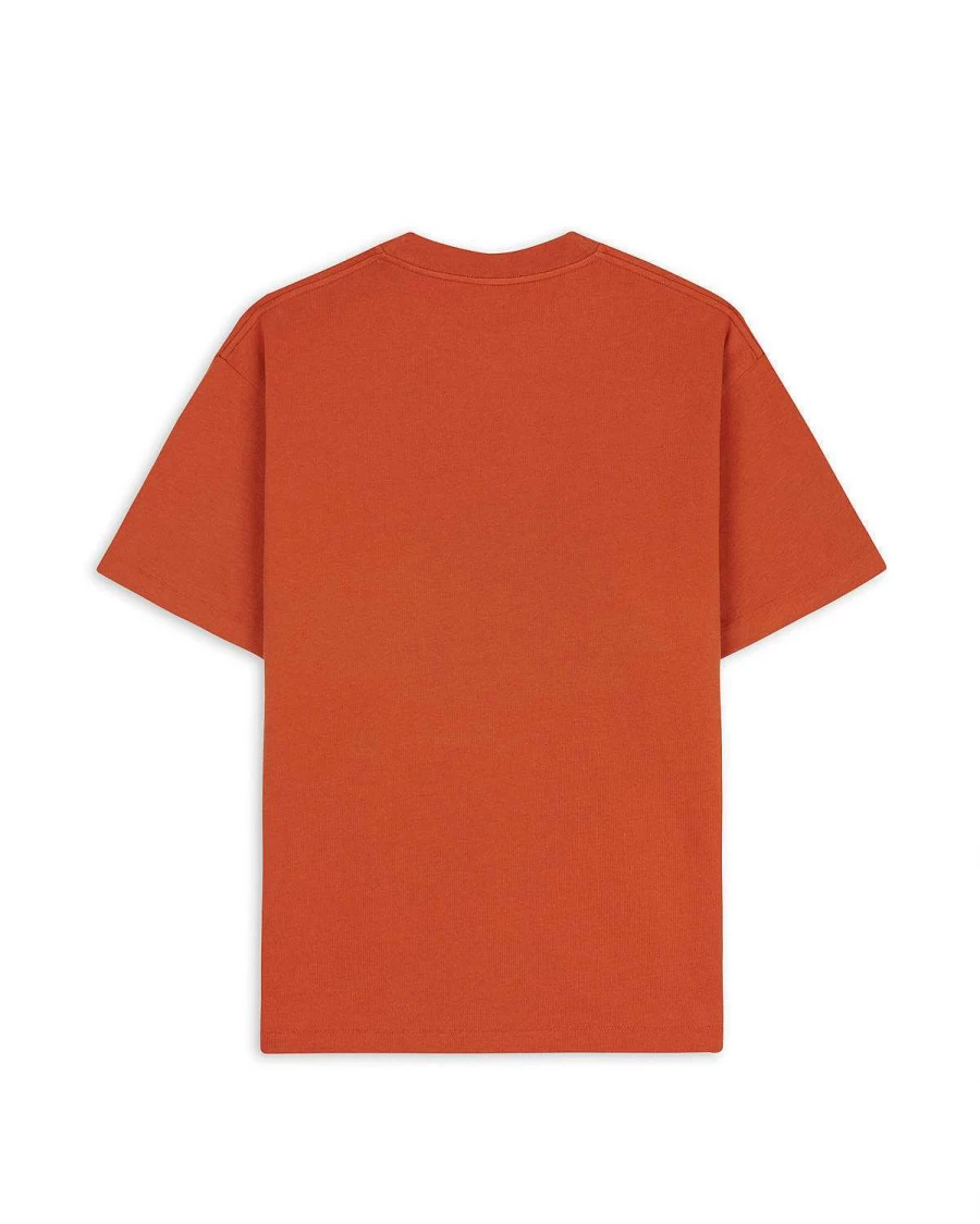 3D Embroidered Logohead Heavy Weight T-Shirt - Rust