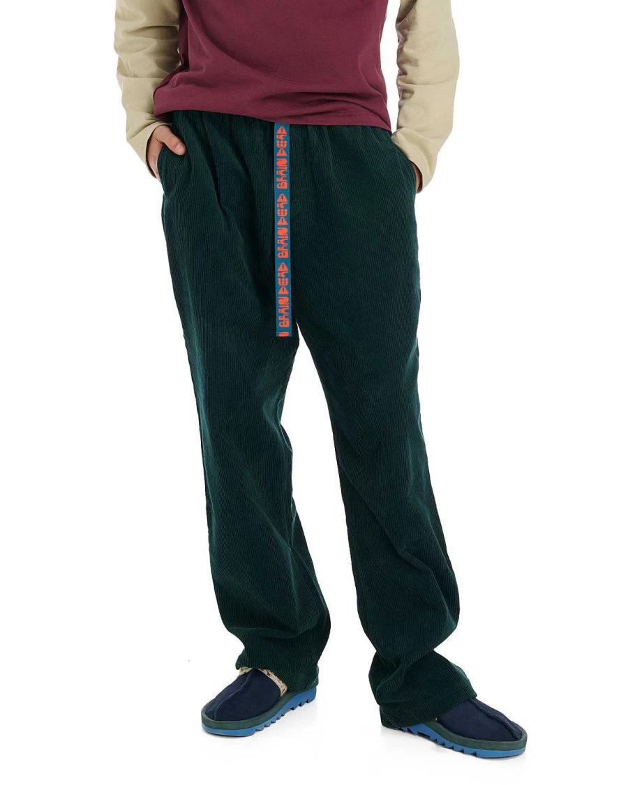 Brain Dead Corduroy Climbing Pants - Forest Green Outdoor Adventure Trousers