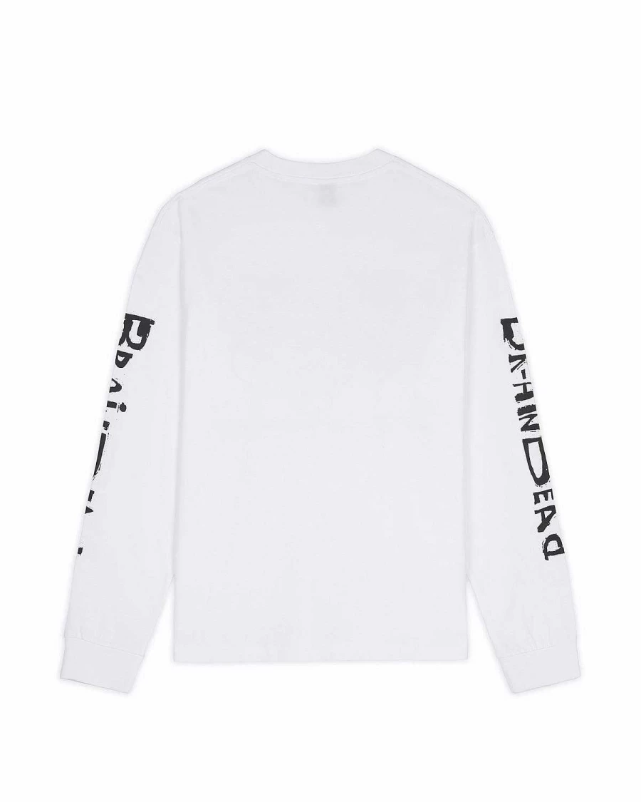 Brain Dead White Conscious Control Long Sleeve T-Shirt