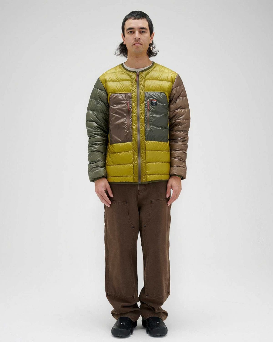 Brain Dead x Nanga Collaborative Multi-Color Paneled Puffer Jacket | Limited Edition Streetwear Outerwear