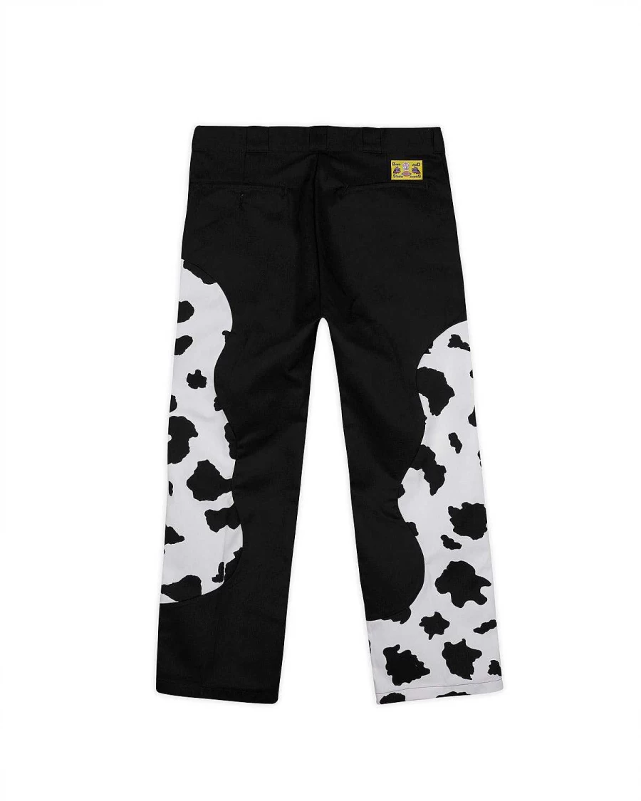 Brain Dead x Dickies 874 Organic Panel Work Pants - Black/White Colorway