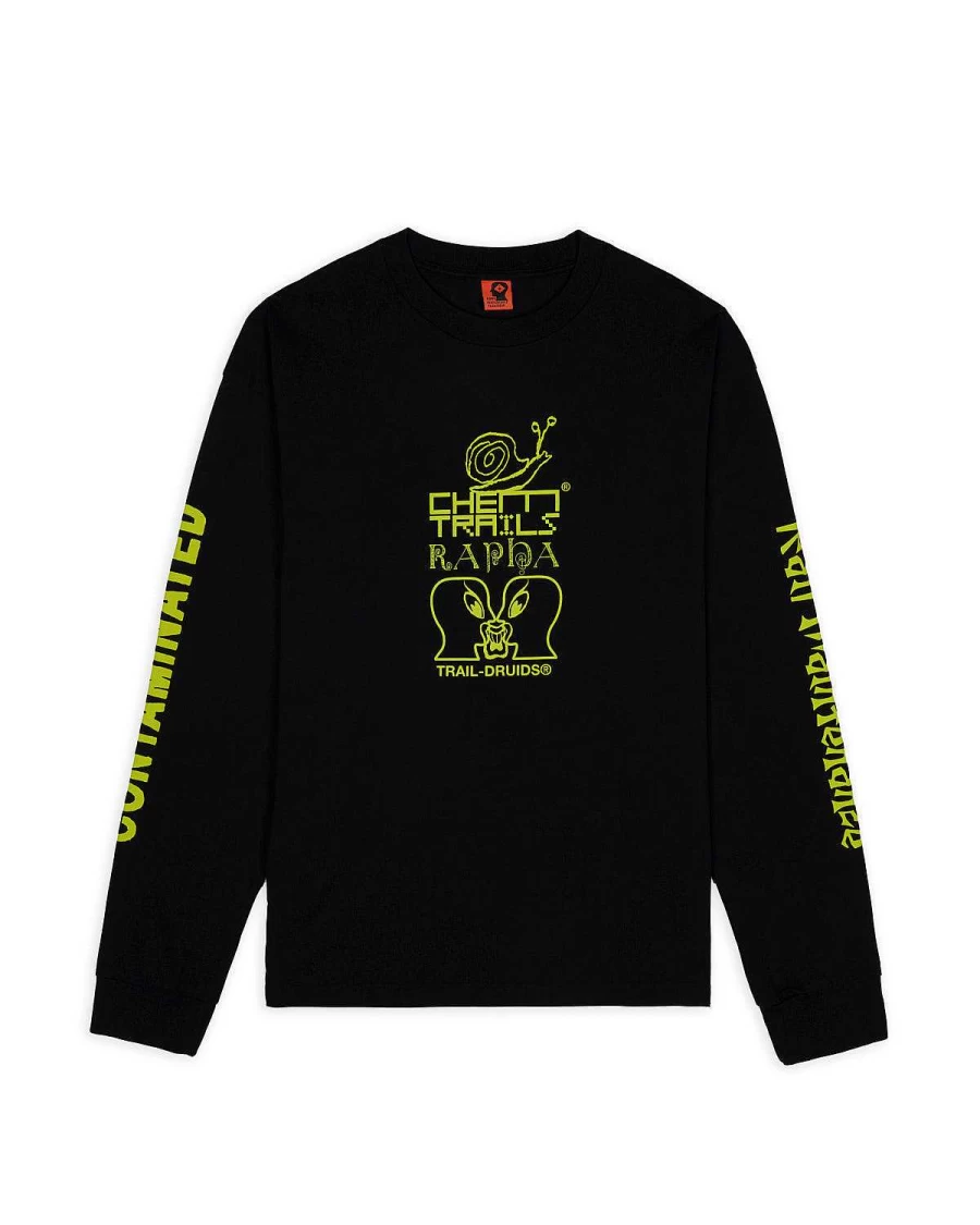 Brain Dead x Rapha Trail Ghoul Long Sleeve Shirt - Moss Green Cycling Apparel Collaboration