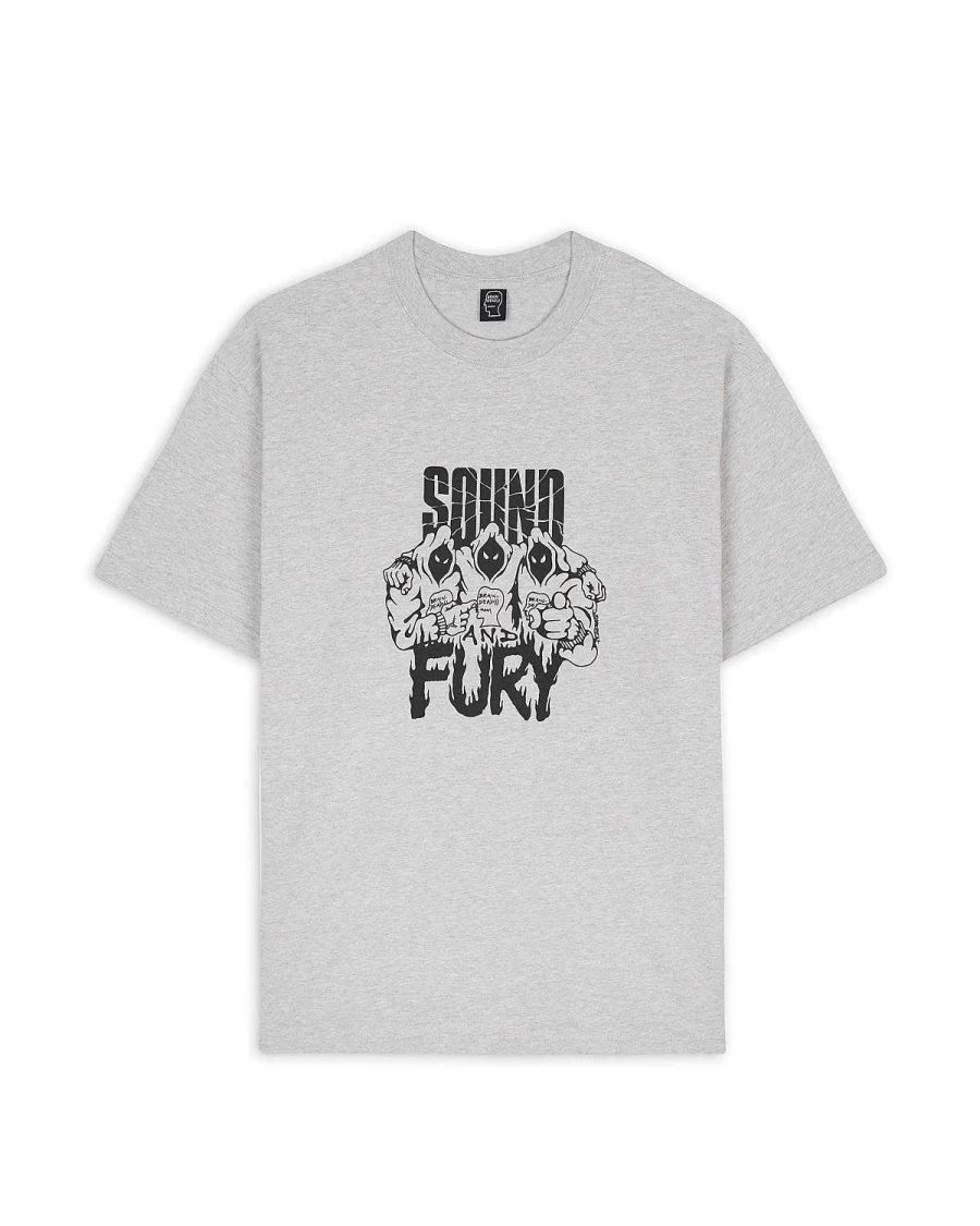Brain Dead X Spoiler Sound & Fury T-Shirt - Heather Grey