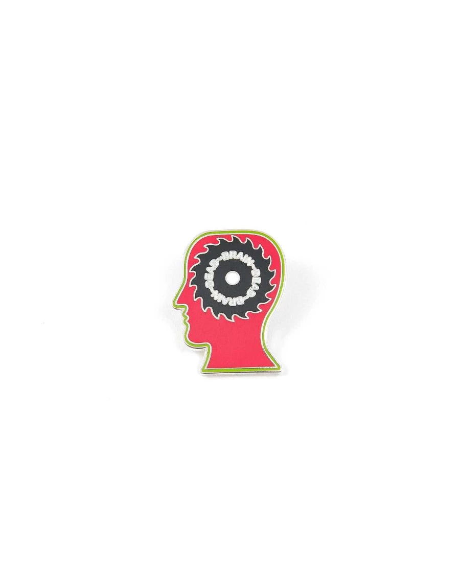 Razor Head Enamel Pin