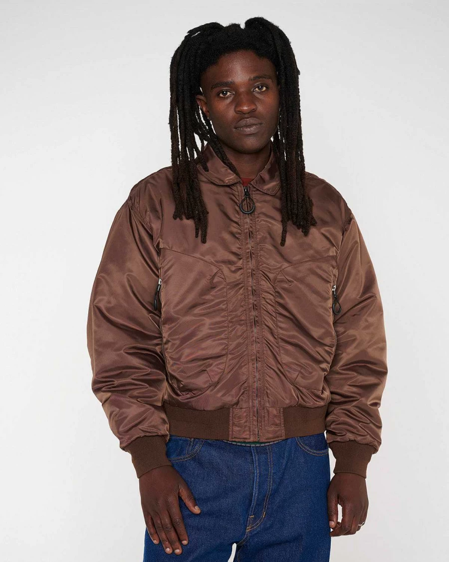 Brain Dead Nutmeg 3D Flight Bomber Jacket - Vintage Streetwear for Men & Women