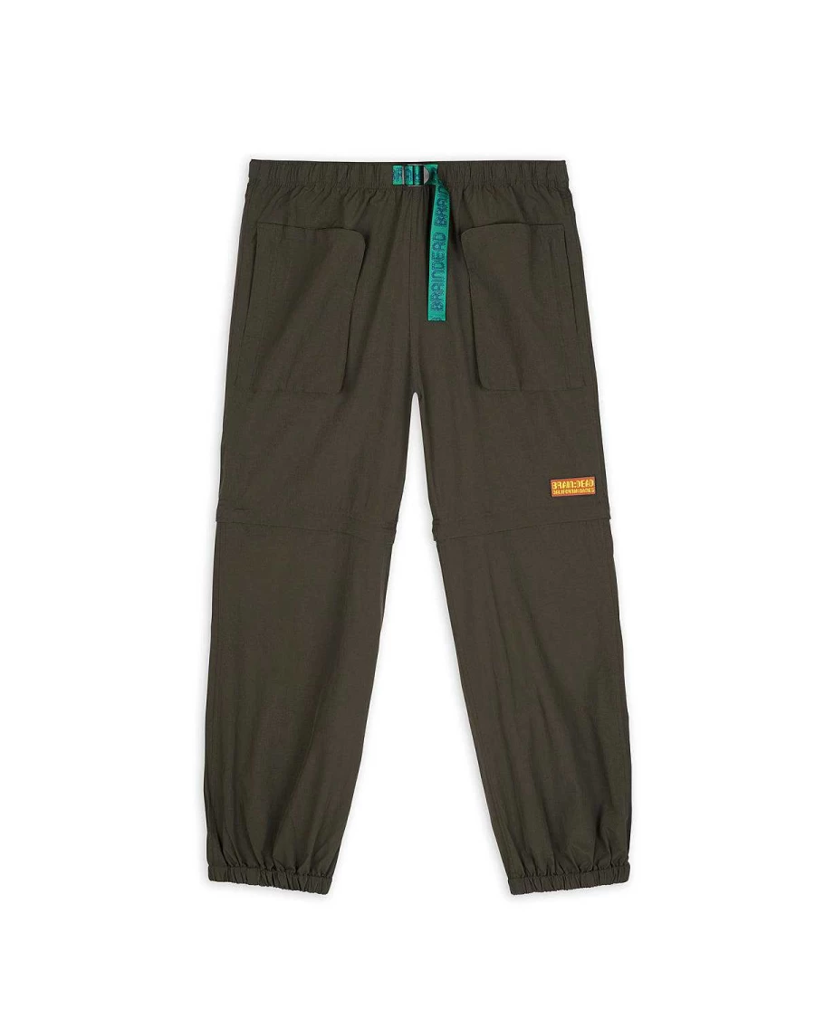 Brain Dead Olive Taslan Convertible Zip-Off Outdoor Pants