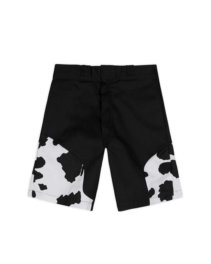 Brain Dead Organic Panel Casual Shorts - Black/White