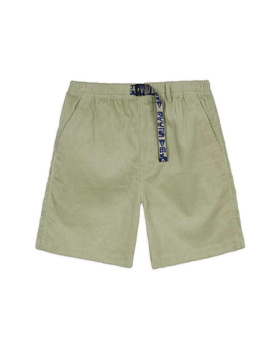 Brain Dead Men's Corduroy Climber Shorts - Lichen Green Outdoor Utility Apparel