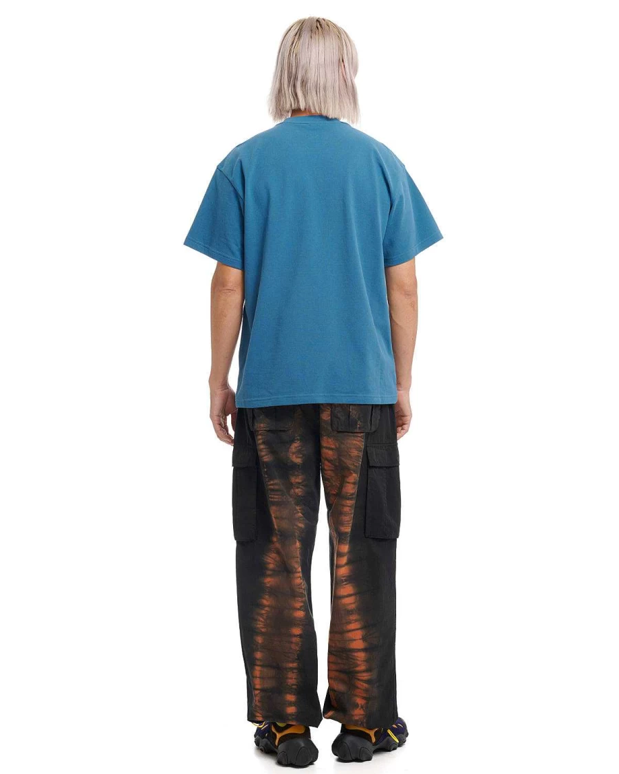 Brain Dead Carpenter Pants - Washed Distressed Denim Workwear in Pigment Black