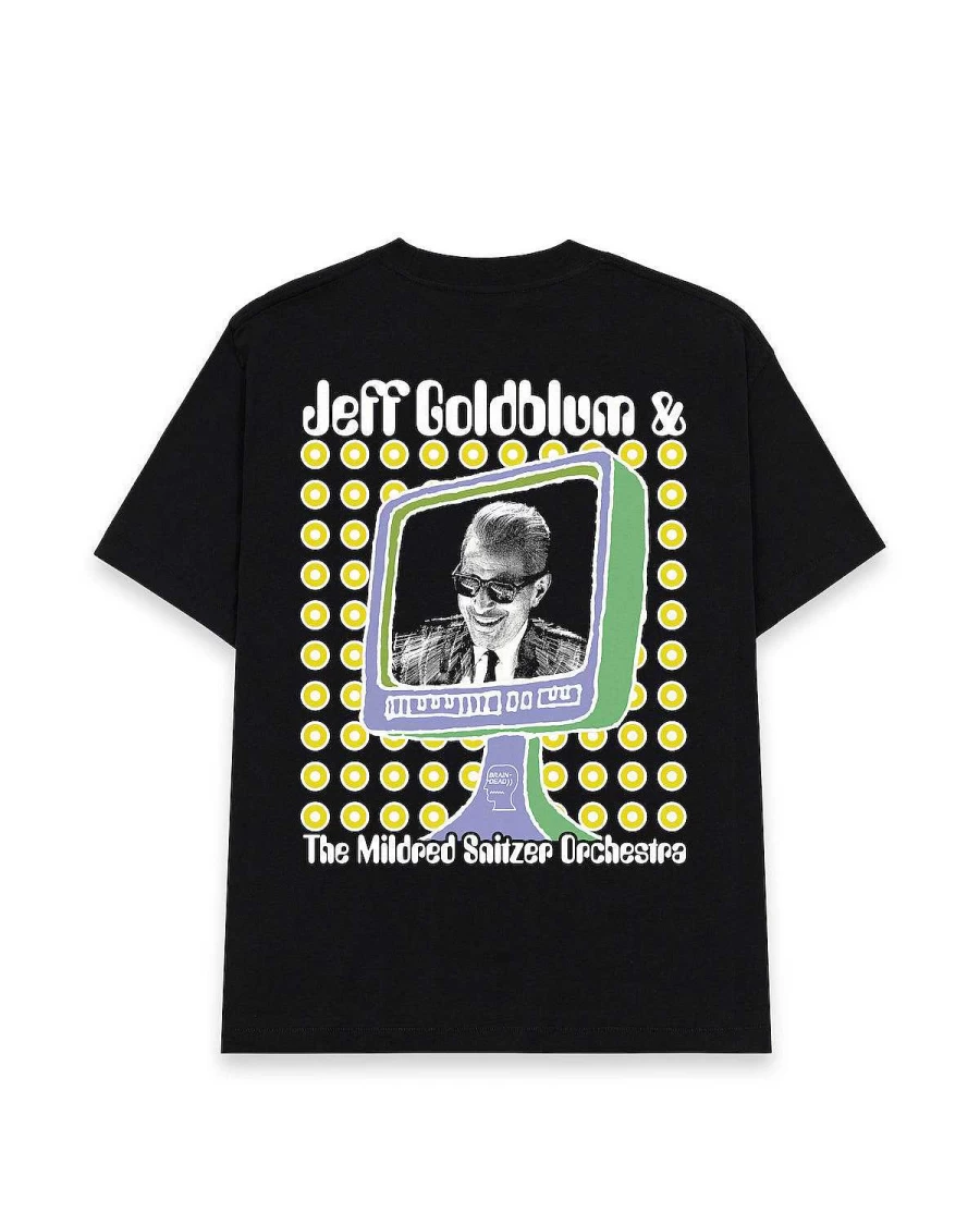 Brain Dead X Jeff Goldblum & The Mildred Snitzer Orchestra "Plays Well With Others" T-Shirt - Black