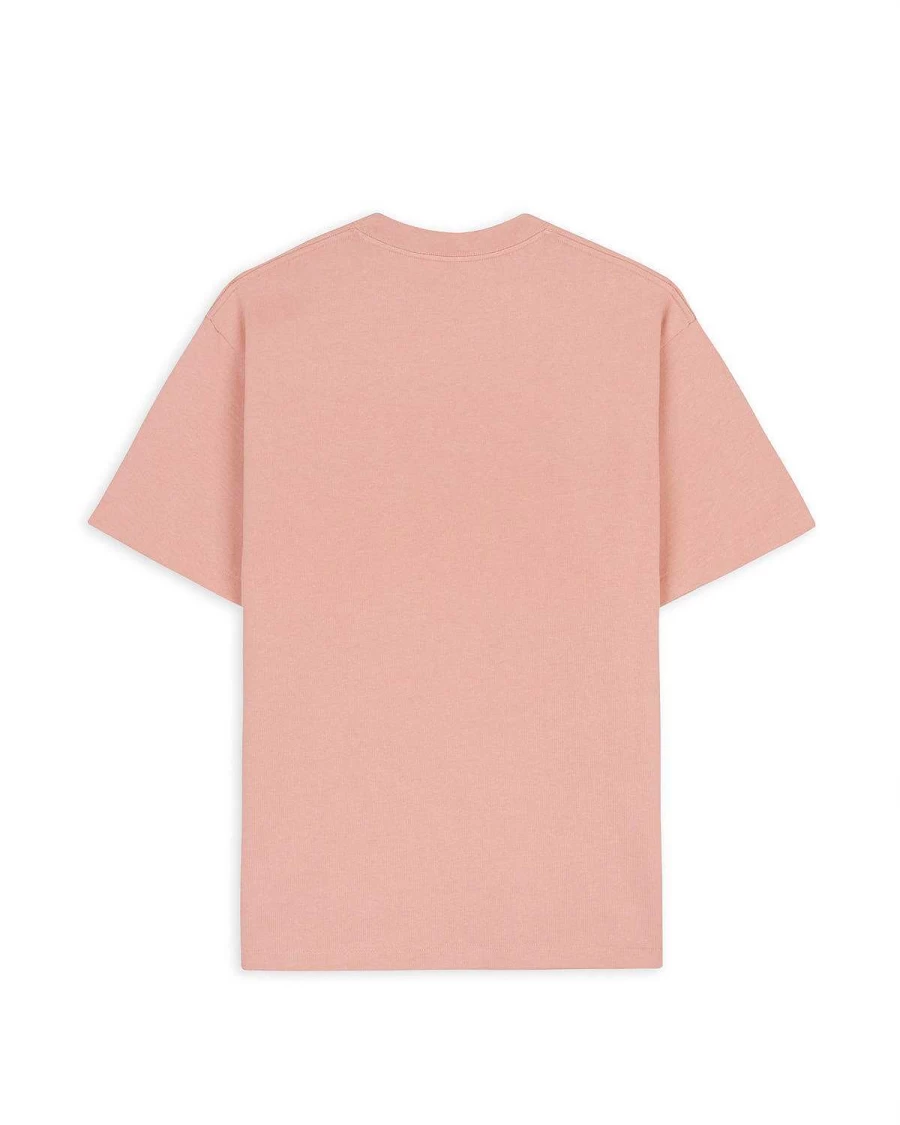 3D Embroidered Logohead Heavy Weight T-Shirt - Peach