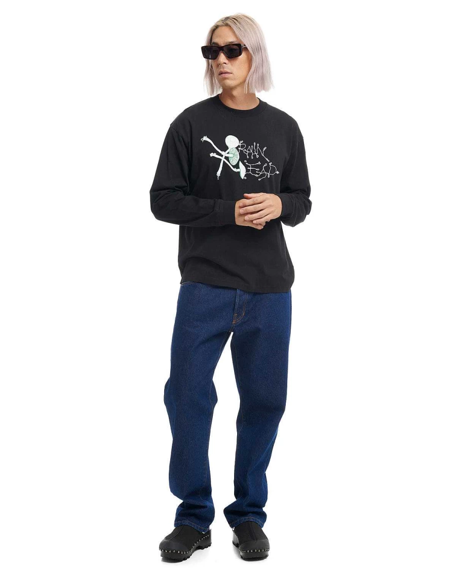 Post-Human Laboratories Black Graphic Long Sleeve T-Shirt