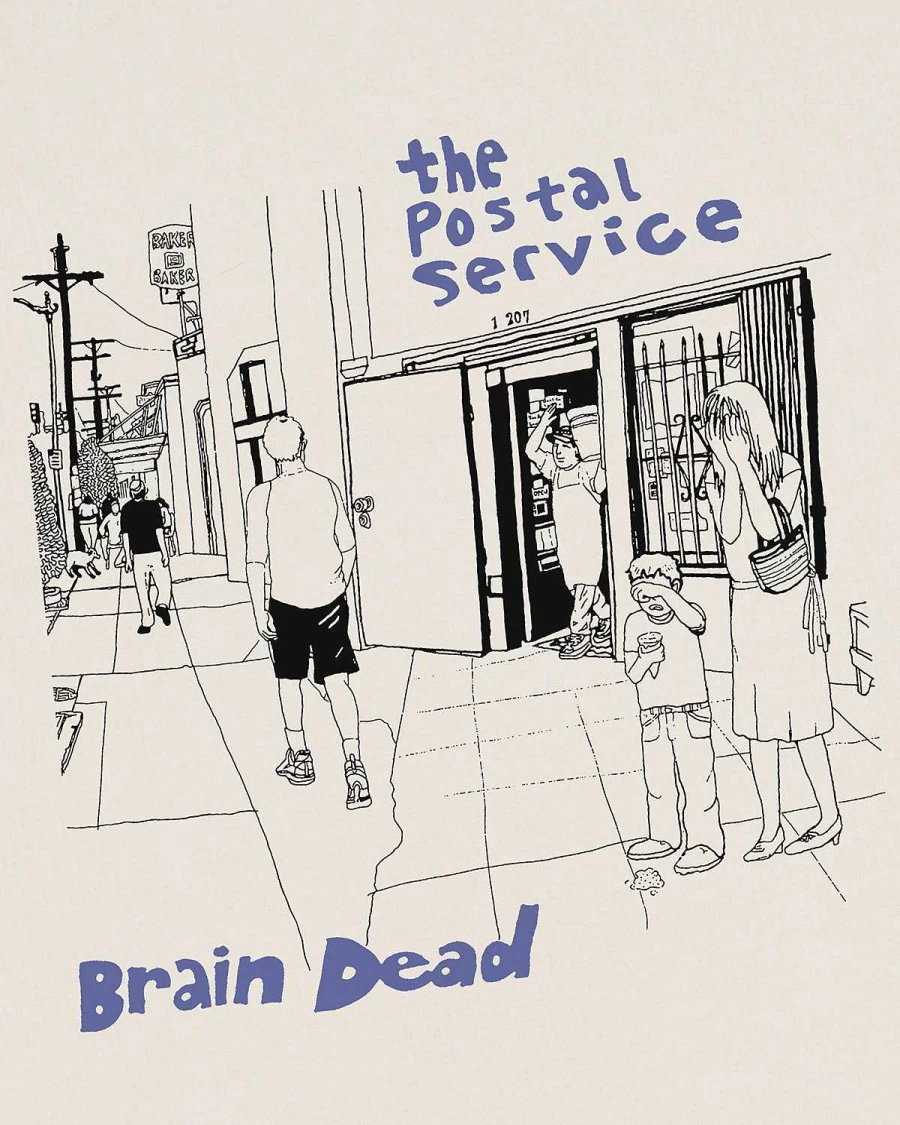 Brain Dead X The Postal Service T-Shirt - Natural
