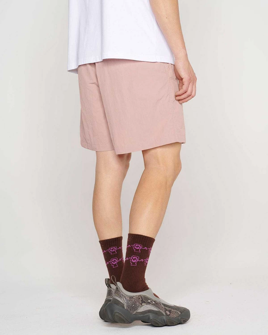 Brain Dead Mauve Nylon Climber Shorts - Lightweight Outdoor Climbing Apparel