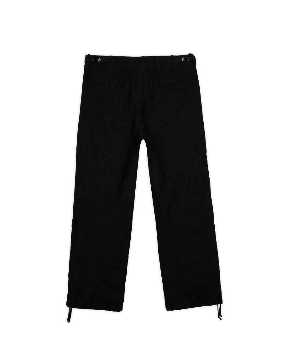 Brain Dead Black Moleskin Cloth Pants | Men's Streetwear Trousers