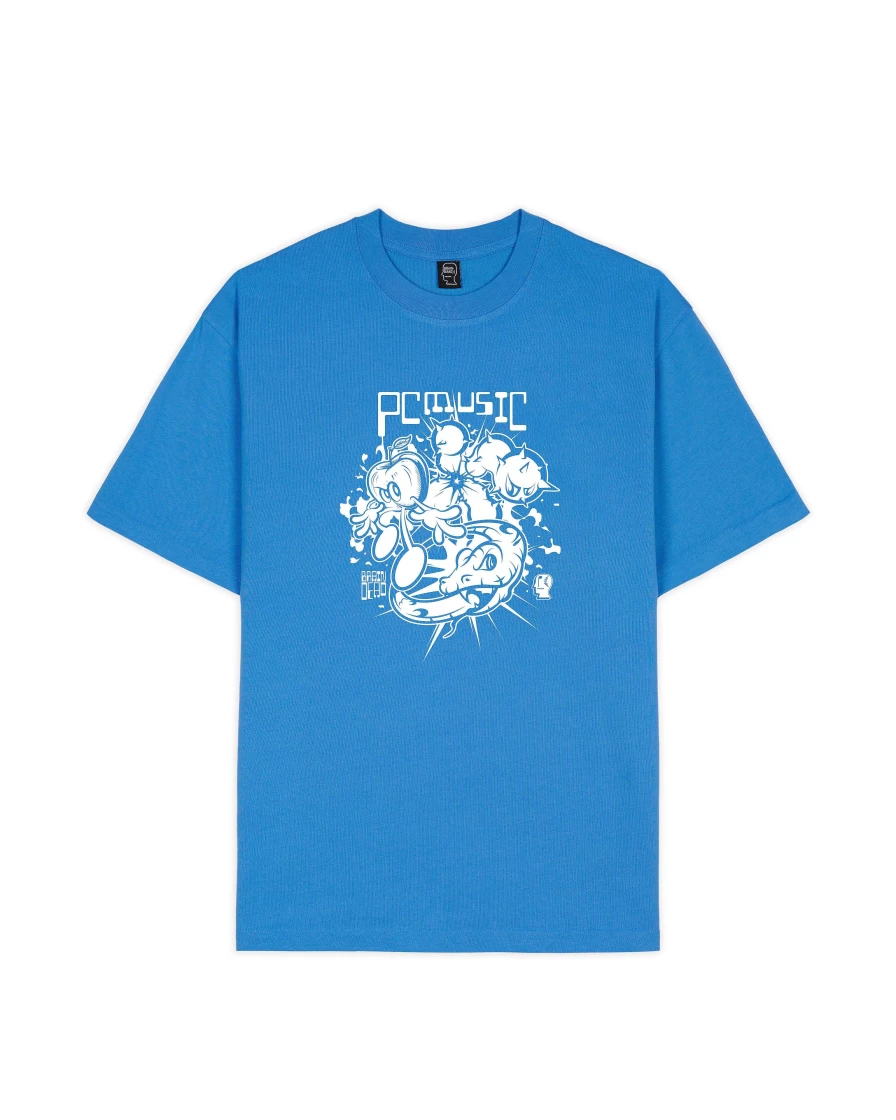 Brain Dead X Pc Music T-Shirt - China Blue
