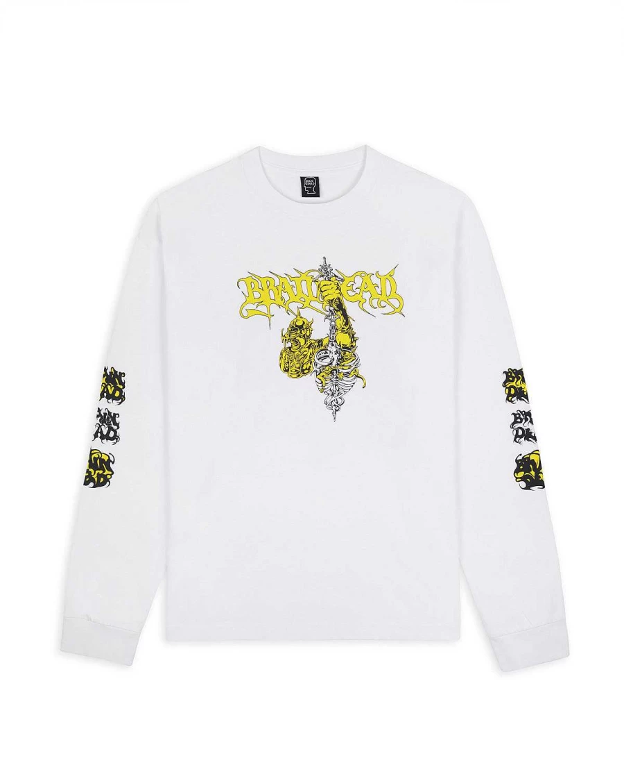 Brain Dead White Knight Buster Graphic Long Sleeve T-Shirt for Men & Women