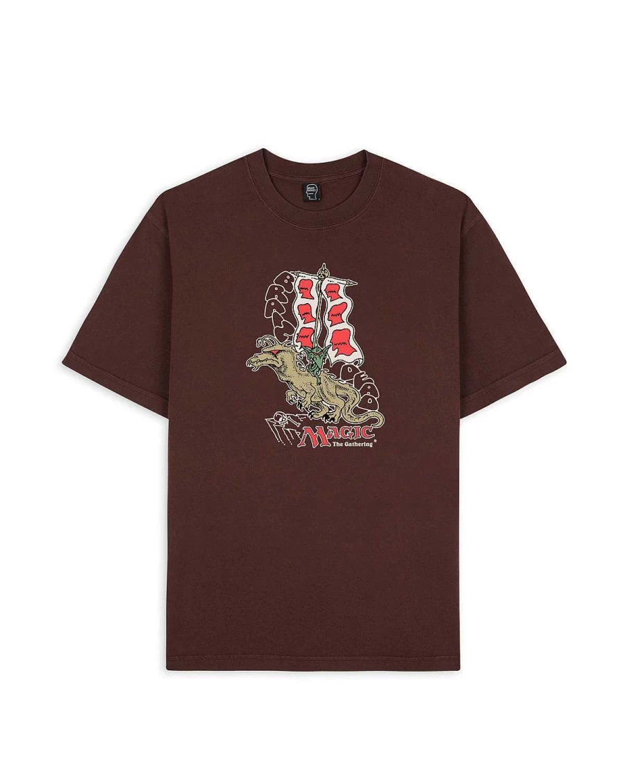 Brain Dead X Magic: The Gathering Goblin Rider T-Shirt - Brown