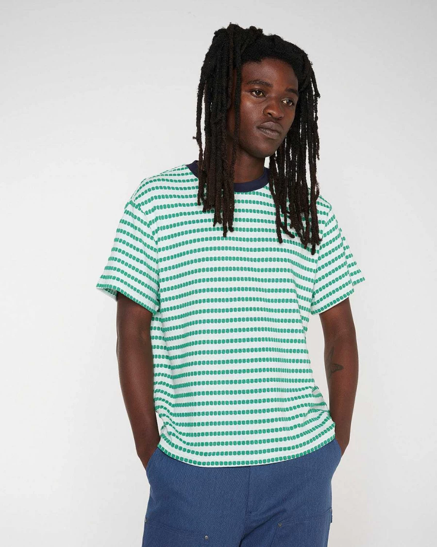 Raised Dot Striped T-Shirt