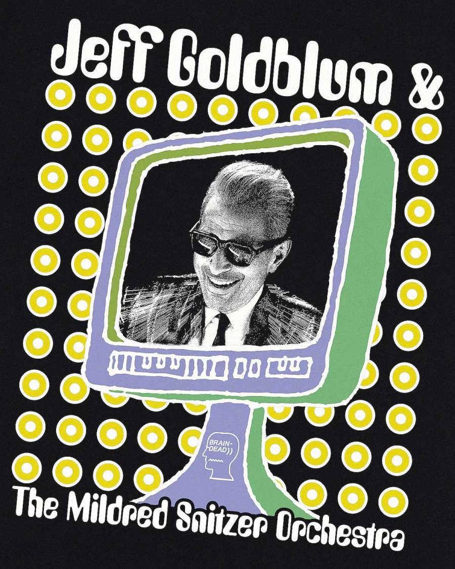 Brain Dead X Jeff Goldblum & The Mildred Snitzer Orchestra "Plays Well With Others" T-Shirt - Black