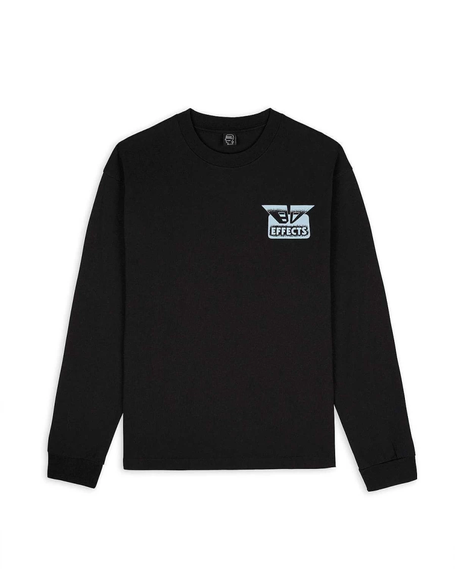 Brain Dead 4D Vision Graphic Long Sleeve T-Shirt - Black Streetwear Essential