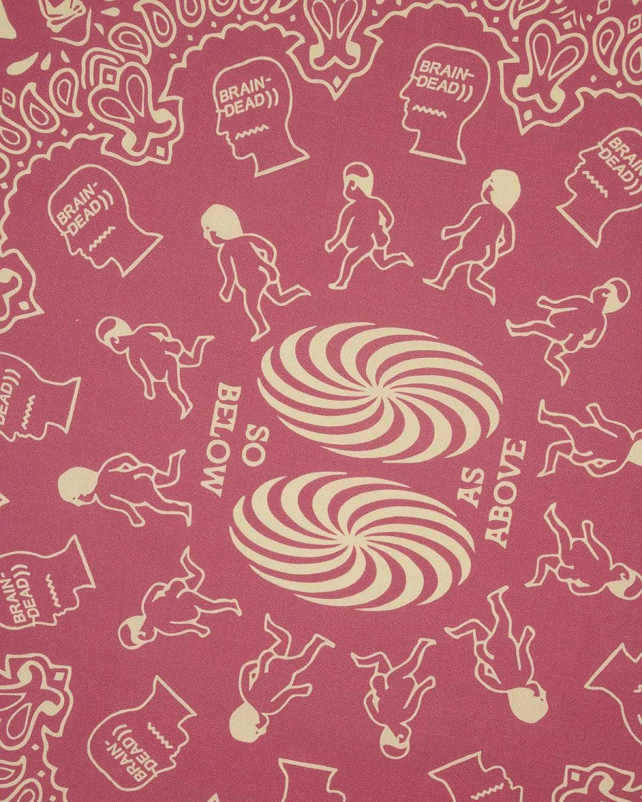 Logohead Paisley Bandana - Dusty Rose