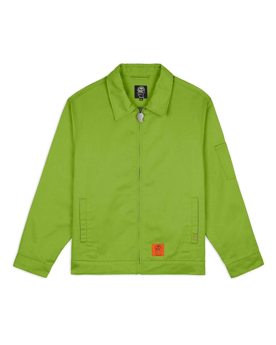Brain Dead x Dickies Garment Dyed Eisenhower Jacket in Peridot Green - Limited Edition Collaboration