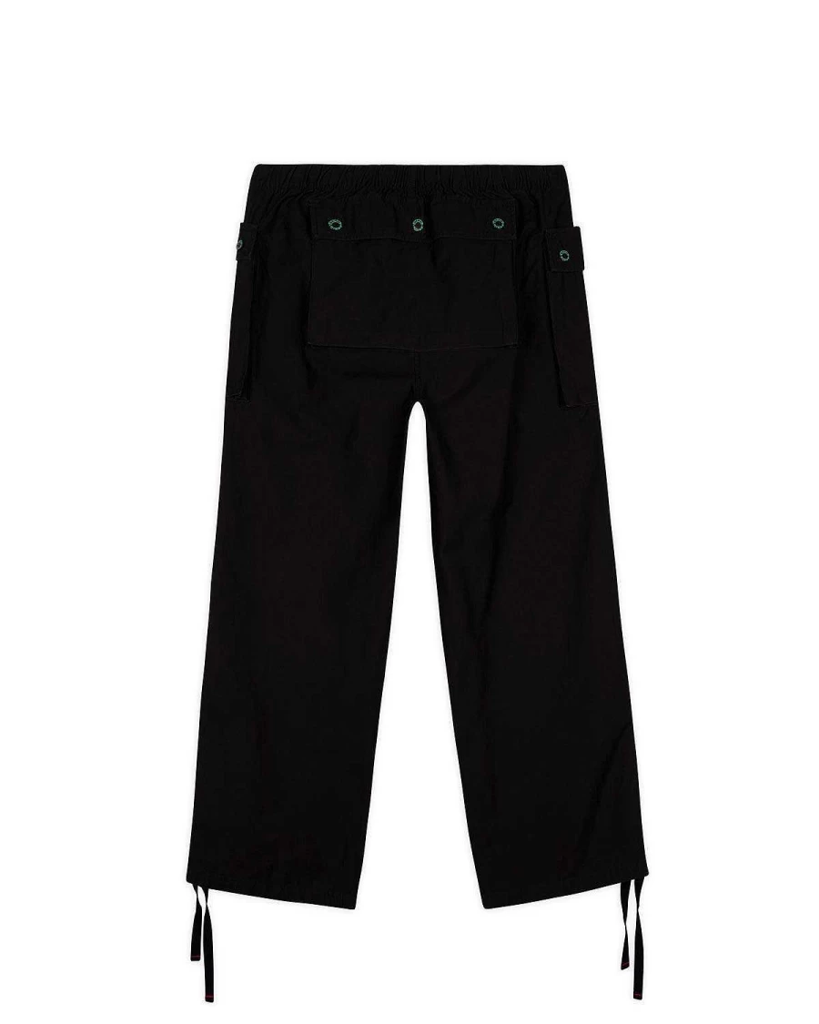 Brain Dead P44 Tactical Cargo Pants - Military Utility Jungle Design in Black