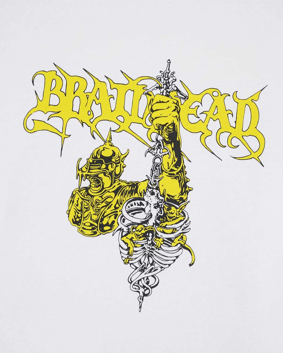 Brain Dead White Knight Buster Graphic Long Sleeve T-Shirt for Men & Women