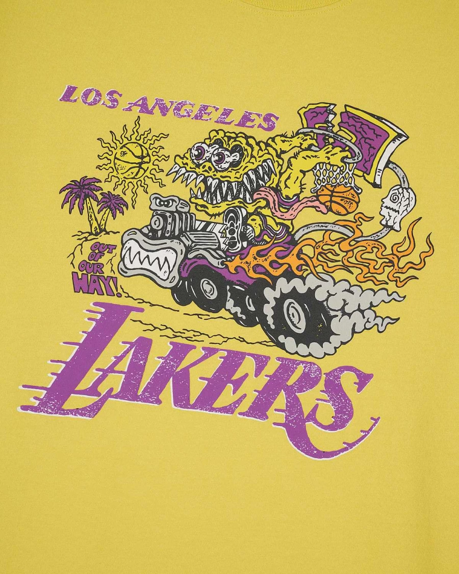 Brain Dead X Nba Los Angeles Lakers T-Shirt - Yellow