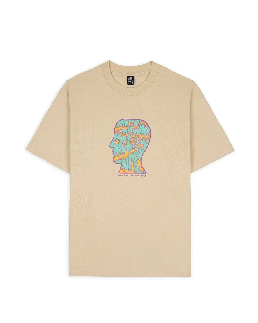 Split Planes T-Shirt - Tan