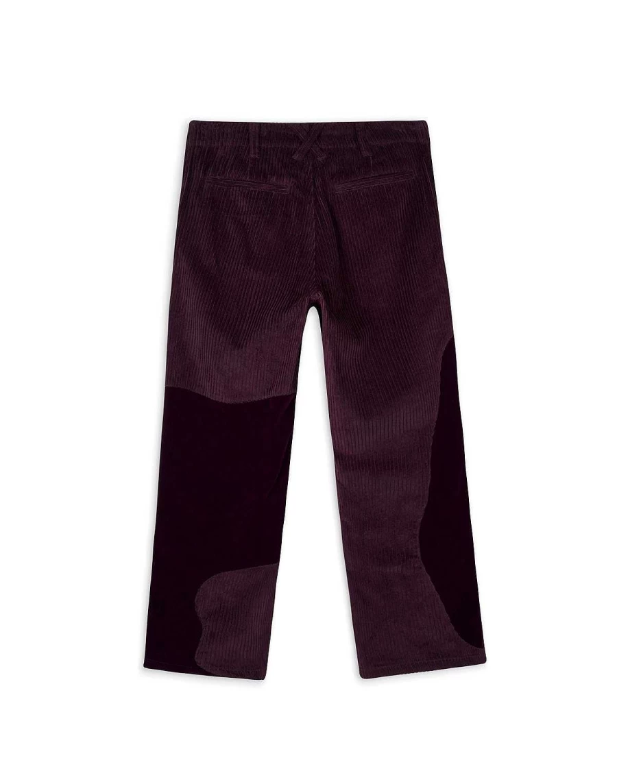 Brain Dead Women's Velvet & Corduroy Organic Panel Pants - Purple/Black