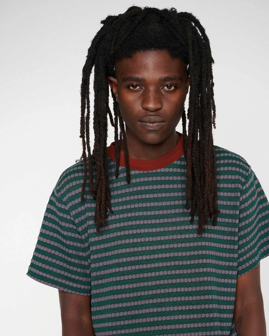 Raised Dot Striped T-Shirt