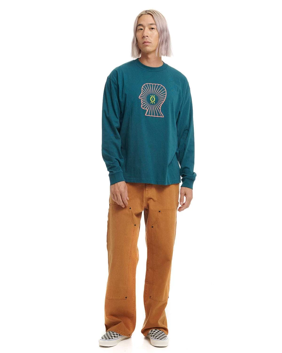 Brain Dead Visions Club Teal Long Sleeve T-Shirt