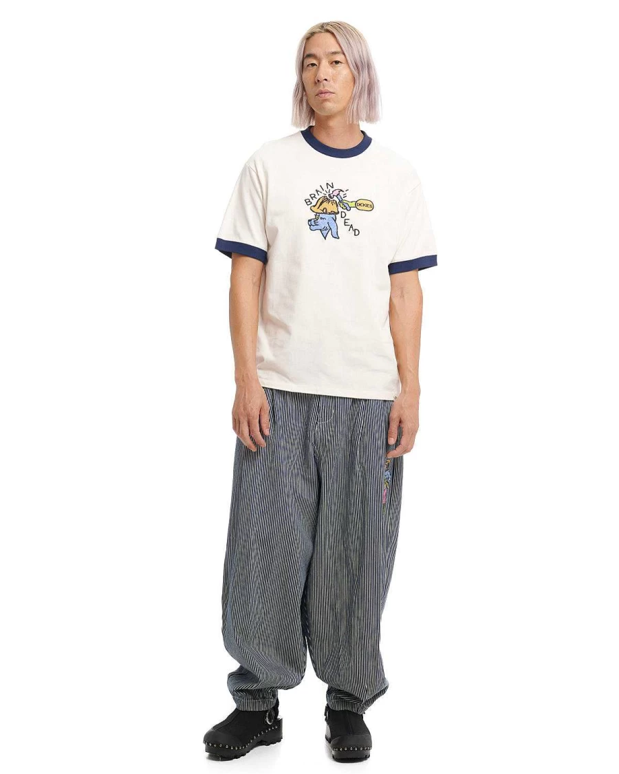 Brain Dead Hickory Denim Billow Pants - Striped Workwear Trousers