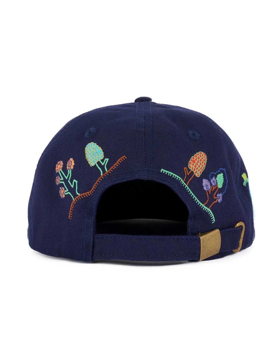 River 6 Panel Cap - Navy