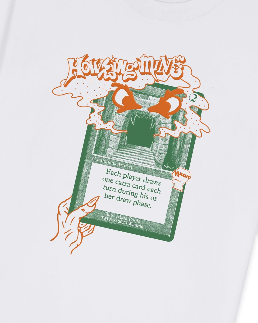 Brain Dead X Magic: The Gathering Howling Mine T-Shirt - White