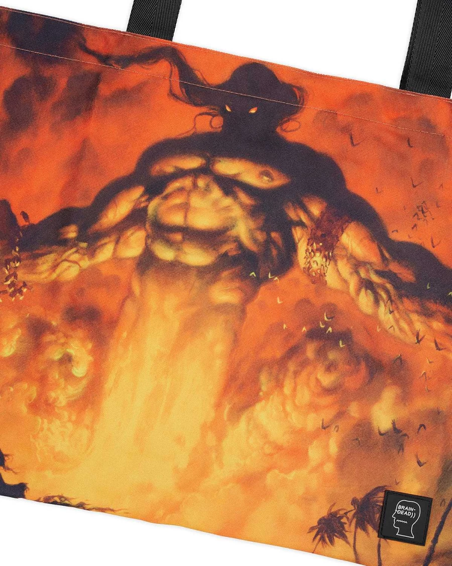 Brain Dead X Magic: The Gathering Mahamoti Djinn Tote Bag - Fire Red