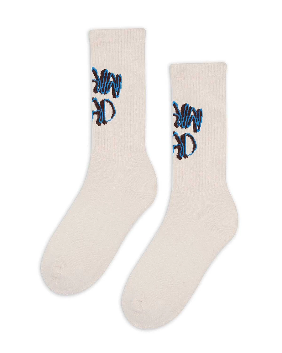 Bd Stringy Socks - White
