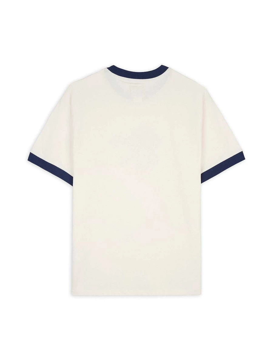 Dickies Hard Hat Embroidered Ringer T-Shirt - Whisper White